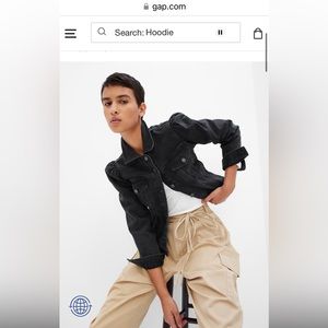 Gap. Worn once puff sleeve jacket. Still in stores!